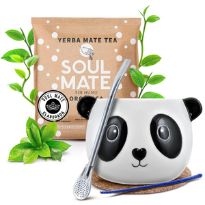Zestaw yerba mate tykwa ceramiczna bombilla