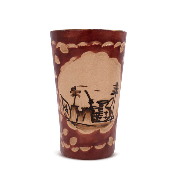 Guampa palo santo - zdobiona