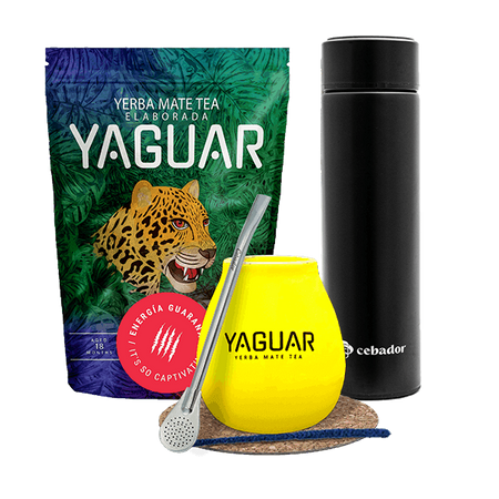 Zestaw Yerba Mate Yaguar Energia 500g 0,5kg Termos 