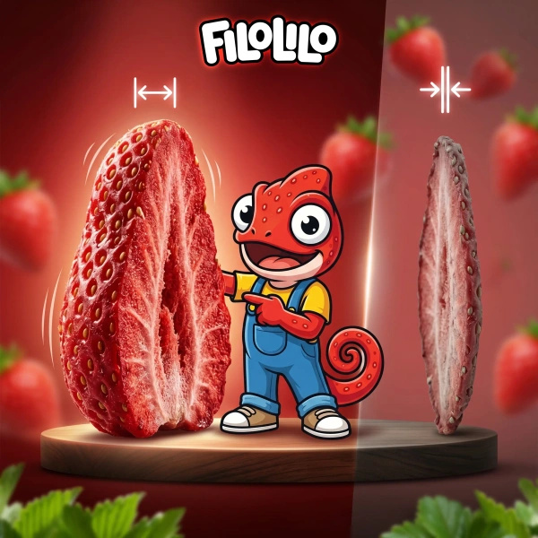 FiloLilo – Truskawka liofilizowana (plastry) 100 g