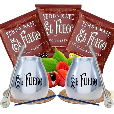 Yerba Mate Zestaw dla pary El Fuego NAJMOCNIEJSZY