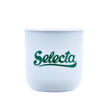 Tykwa plastikowa z logo Selecta (biała) - 100 ml