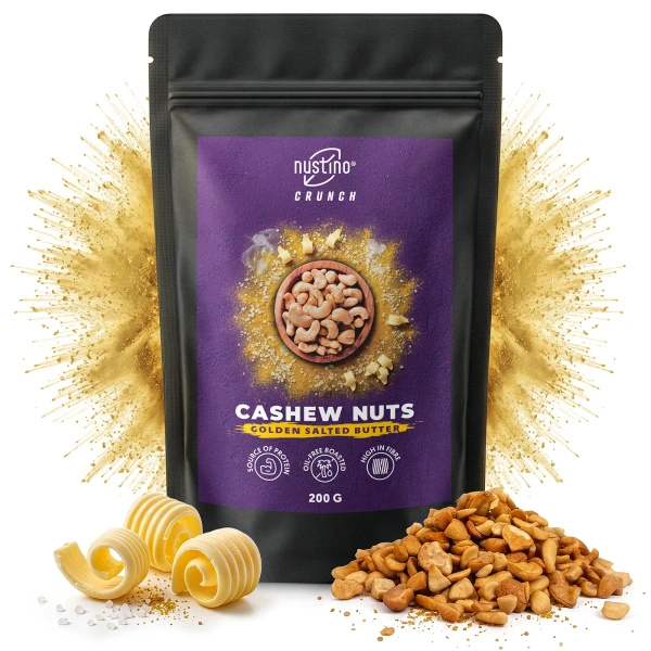 Nustino Crunch – prażone orzechy nerkowca – Golden Salted Butter 200 g