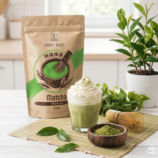 Zestaw 2 herbat matcha z Chin: premium + kulinarna