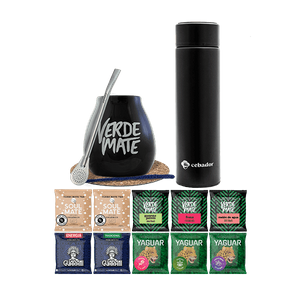 Zestaw Yerba Verde Mate 500g Tykwa 10x50g termos
