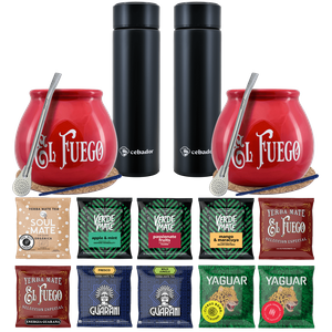 Zestaw Yerba Mate Termos bombilla dla dwojga 500g