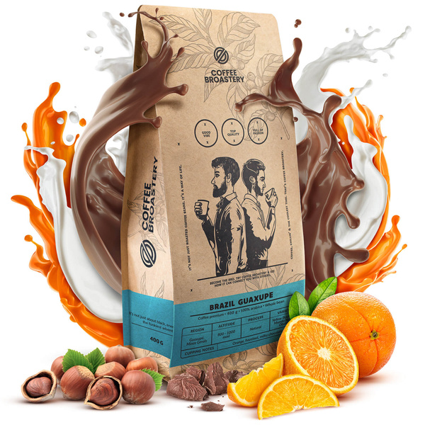 Bro Coffee Roastery - Kawa ziarnista Brazil Guaxupe Premium 400 g