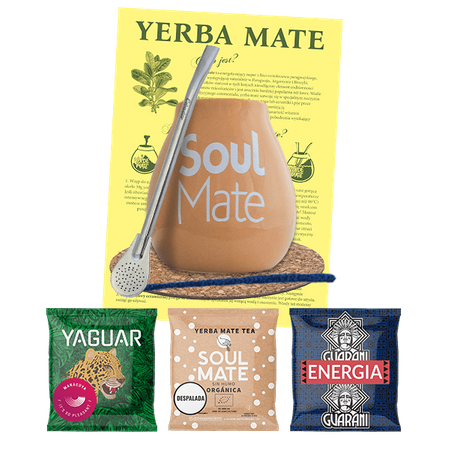 Zestaw Startowy Yerba Mate Tykwa Beż 3x50g