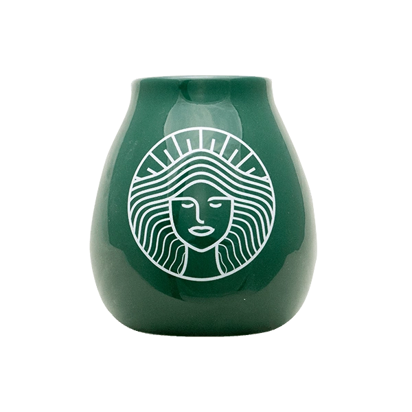 Wymiary matero ceramicznego Pachamama: wysokość 9,5 cm, średnica 8 cm