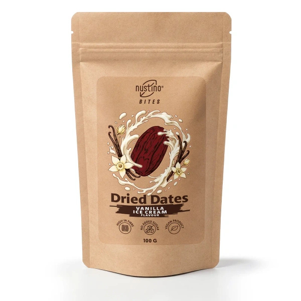 Nustino Bites – daktyle suszone – Vanilla Ice Cream Flavour 100 g