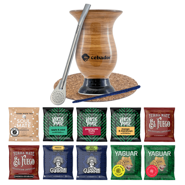 Zestaw Yerba Mate 10x50g Tykwa Bombilla 500g