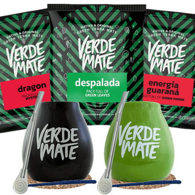 Zestaw Yerba Mate Green Matero bombilla DLA DWOJGA