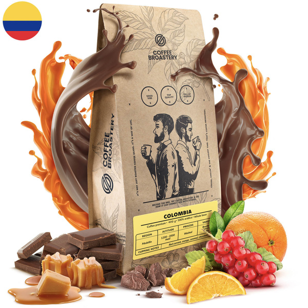 Bro Coffee Roastery - Kawa ziarnista Colombia Medellin Premium 400 g