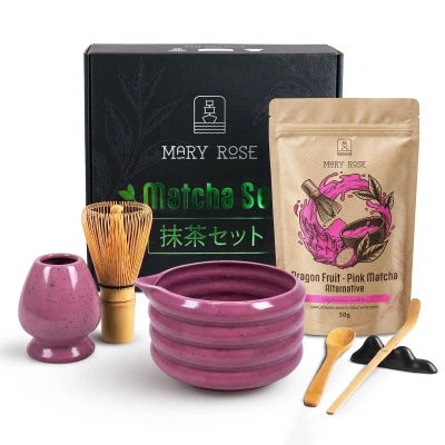 Zestaw prezentowy do przygotowania Pink Matcha
