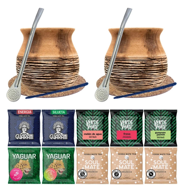 Zestaw dla Dwojga Yerba Mate Matero 10x50g