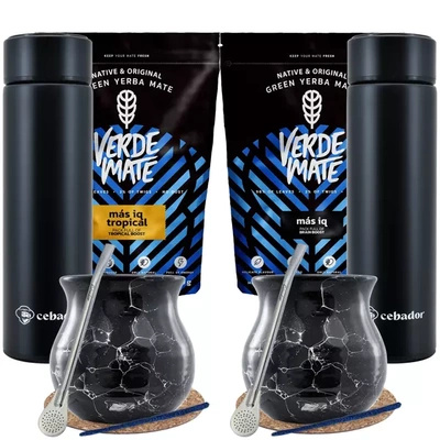 Zestaw Yerba Verde Mate Termos dla dwojga 1kg