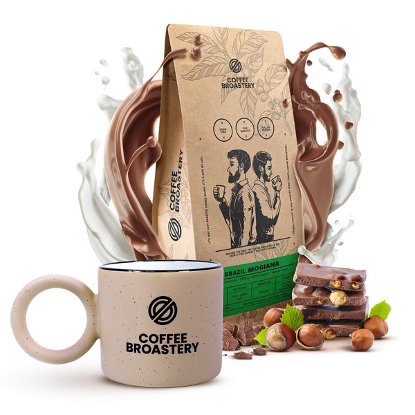Zestaw Bro Coffee Roastery: kawa Brazil Mogiana + kubek