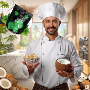 Nustino – Masło Orzechowe w Proszku – Kokos (bez dodatku cukru) 400 g