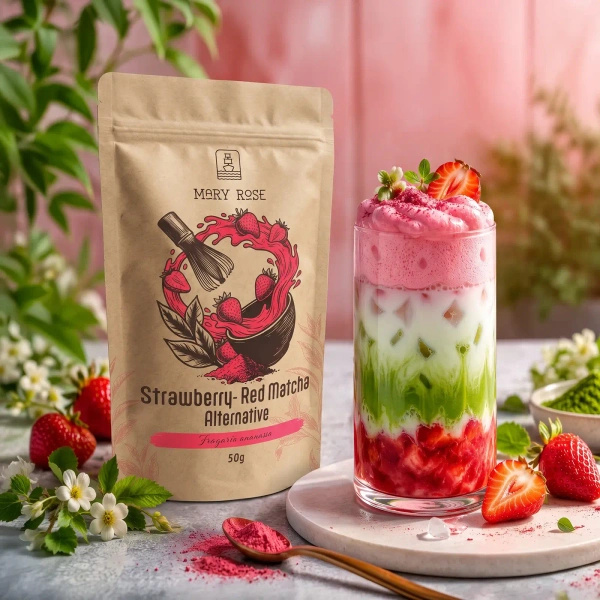 Zestaw do kolorowego Matcha Latte: Matcha + Red Matcha + akcesoria