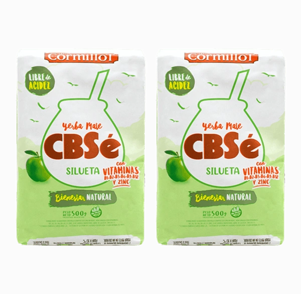 Yerba Mate CBSE Silueta 2x0,5kg HIT FITNESS 1kg