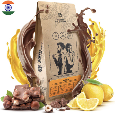 Bro Coffee Roastery - Kawa ziarnista India Karnataka Premium 400 g