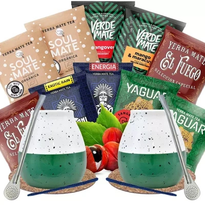 Yerba Mate Zestaw dla Dwojga Owocowy na start