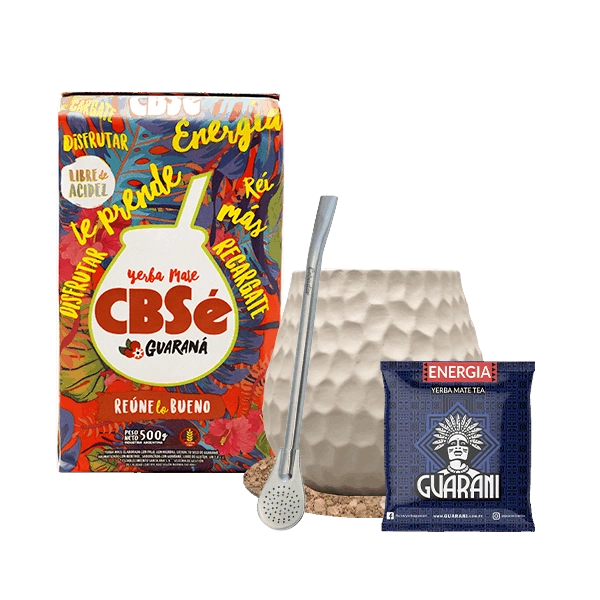 Zestaw Yerba Mate CBSe Energia 500g Tykwa Bombilla