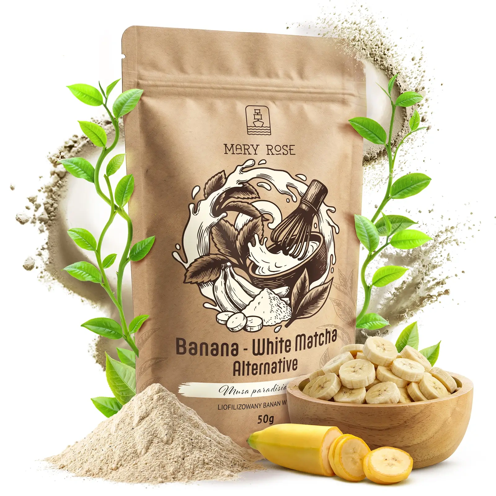 Mary Rose White Matcha Banan