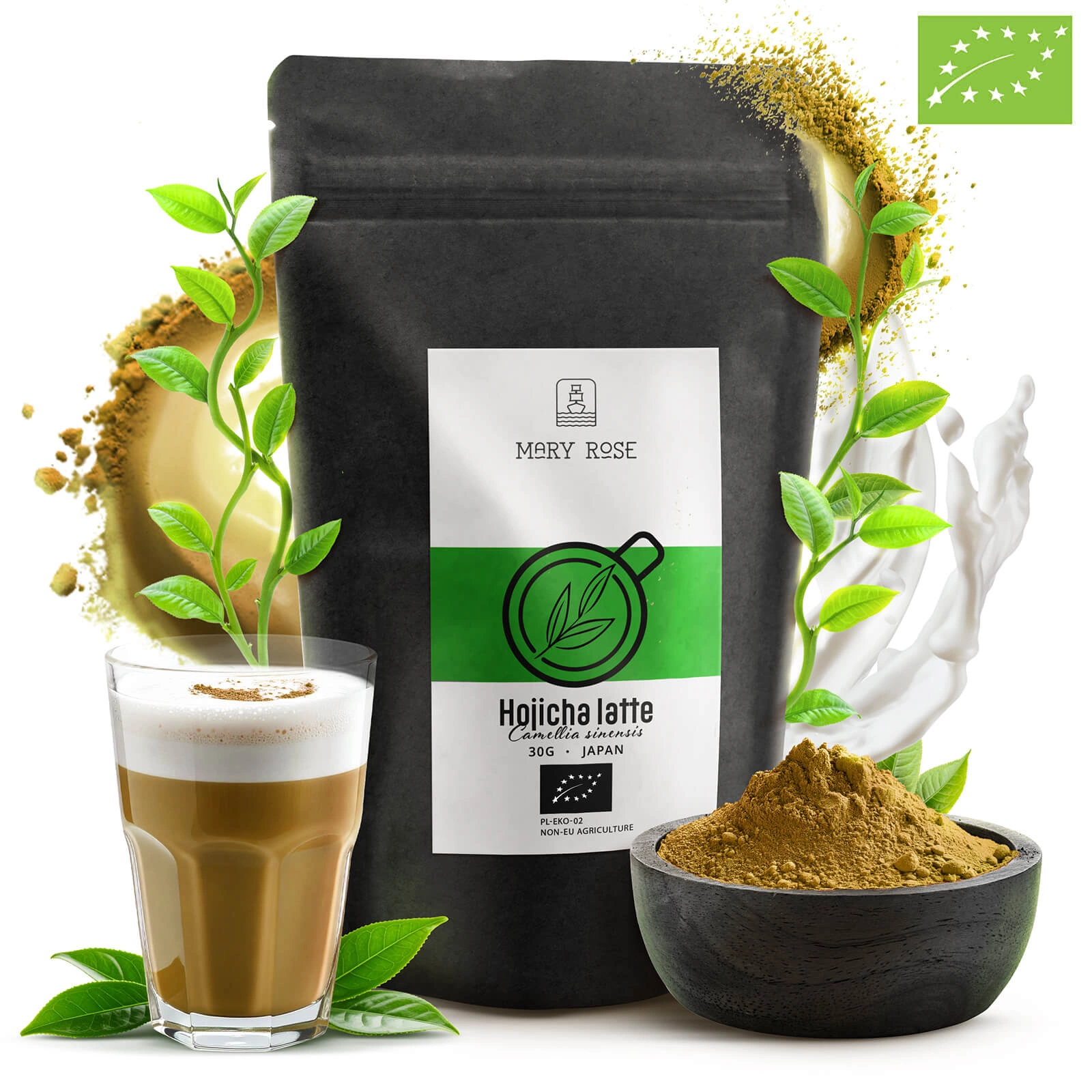 Opakowanie Hojicha Latte BIO