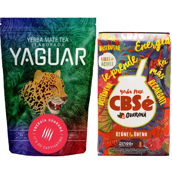 Zestaw Yerba Mate CBSe Yaguar Energia 2x500g 1kg