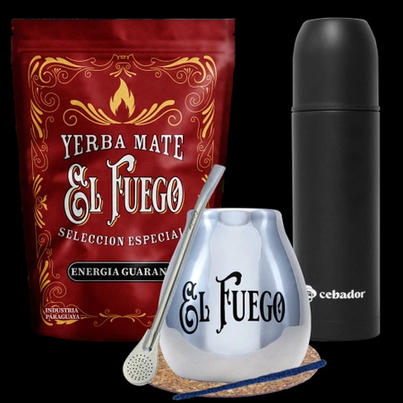 Zestaw Yerba Mate El Fuego Energia 500g YERBOMOS