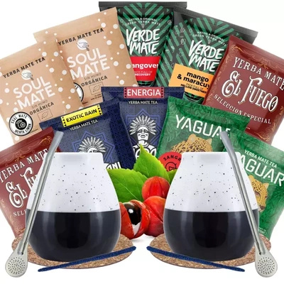 Yerba Mate Zestaw dla Dwojga Owocowy startowy