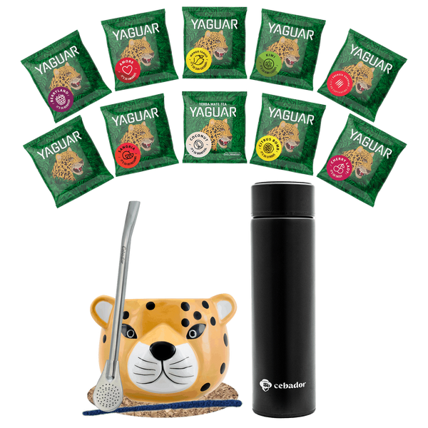 Zestaw Yerba Mate 500g Tykwa 10x50g termos