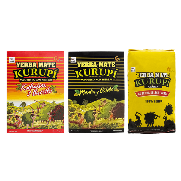 Zestaw yerba mate Kurupi 3x500g