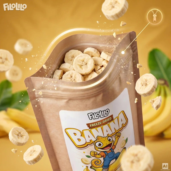 FiloLilo – Banan liofilizowany (plastry) 100 g