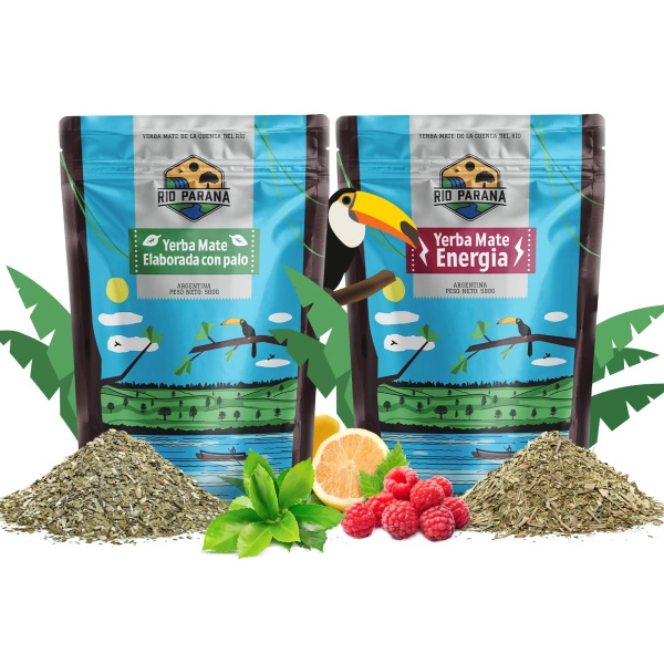 Zestaw Yerba Mate Rio Parana Elaborada Energia 1kg
