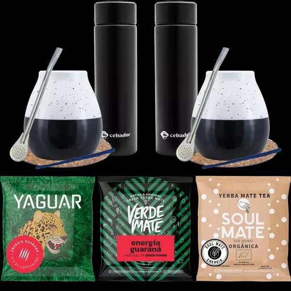 DUŻY ZESTAW STARTOWY DO YERBA MATE DLA DWOJGA