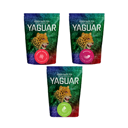Zestaw Yerba Mate Yaguar różne rodzaje 3x500g