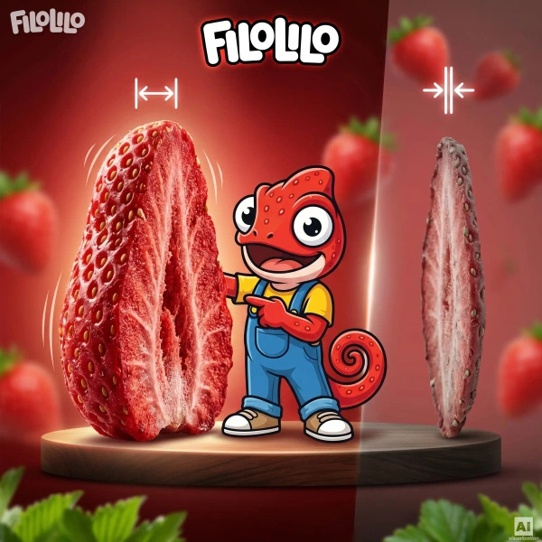 FiloLilo – Truskawka liofilizowana (plastry) 100 g
