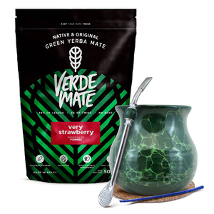 Zestaw Yerba Mate Verde Mate 500g Tykwa + Bombilla
