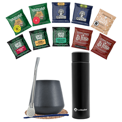 Zestaw Yerba Mate 500g Tykwa 10x50g termos
