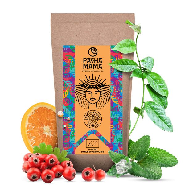 Zestaw Guayusa Pachamama Citrus 100g + Matero + Bombilla