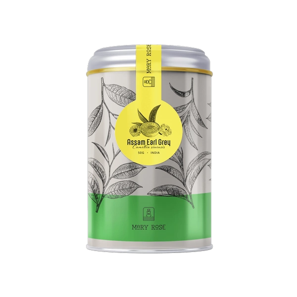 Mary Rose - Herbata Assam Earl Grey w puszce - 50 g