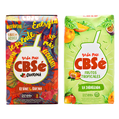 Zestaw Yerba Mate 2 x CBSe Energia Guarana Frutos Tropicales 0,5kg