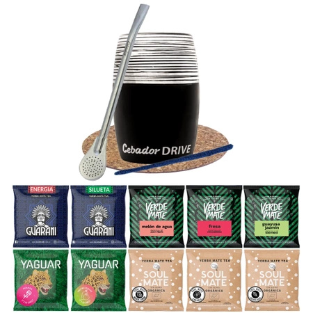 Zestaw Yerba Verde Mate Green 10x50 Matero Drive