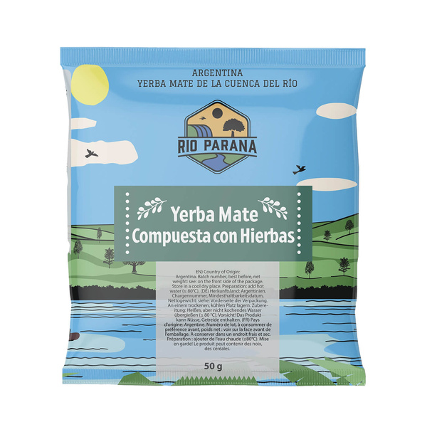 Zestaw próbek Yerba Mate Rio Parana 7x50g + akcesoria