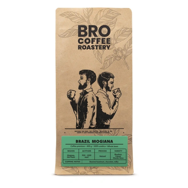 Bro Coffee Roastery – Kawa ziarnista Brazil Mogiana Premium 400 g