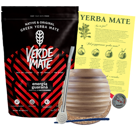 Zestaw Yerba Verde Mate Energia Guarana 500g