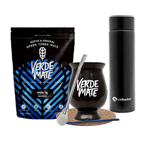 Zestaw Yerba Verde Mate MAS IQ 500g  Termos Tykwa