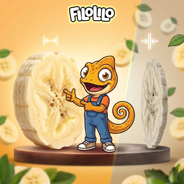 FiloLilo – Banan liofilizowany (plastry) 100 g